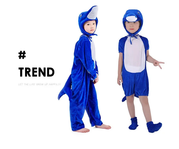 Kids Crab Dolphin Shrimp Pengium Costumes