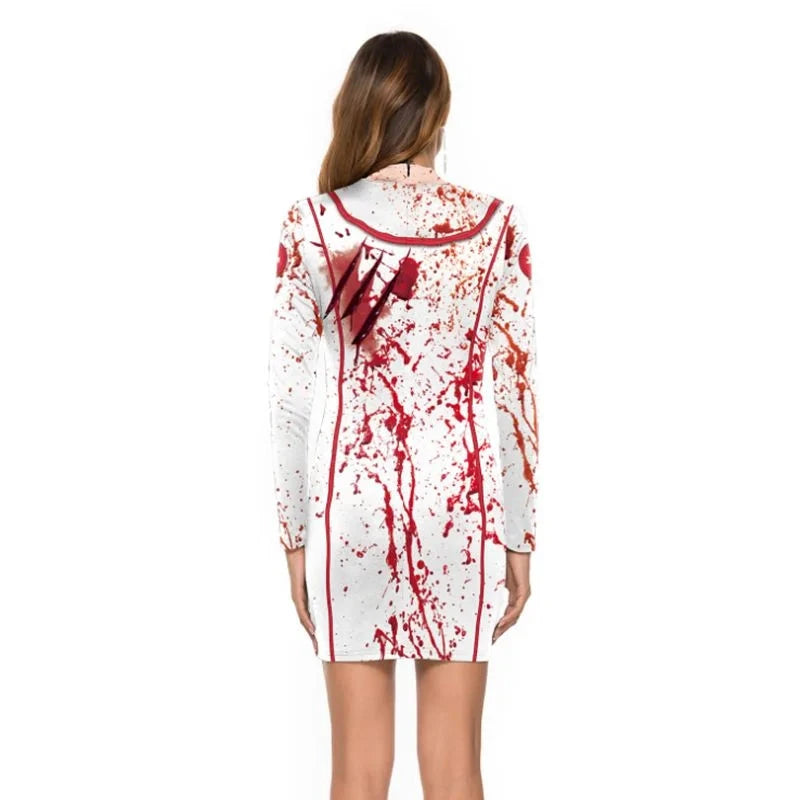 Bloody Nurse Zombie Dress