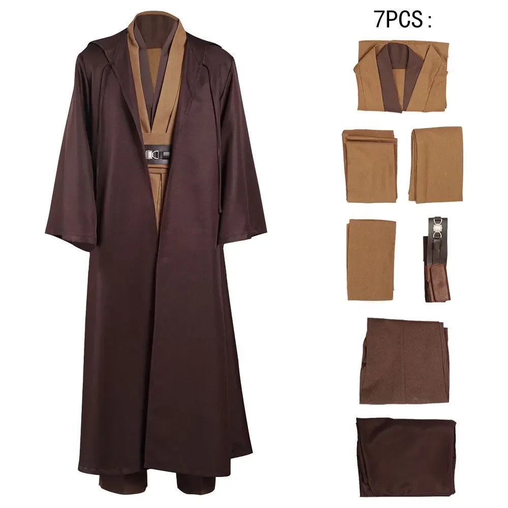 High Quality Obi-Wan Kenobi Cos Costume Star Soft Polyester Wars