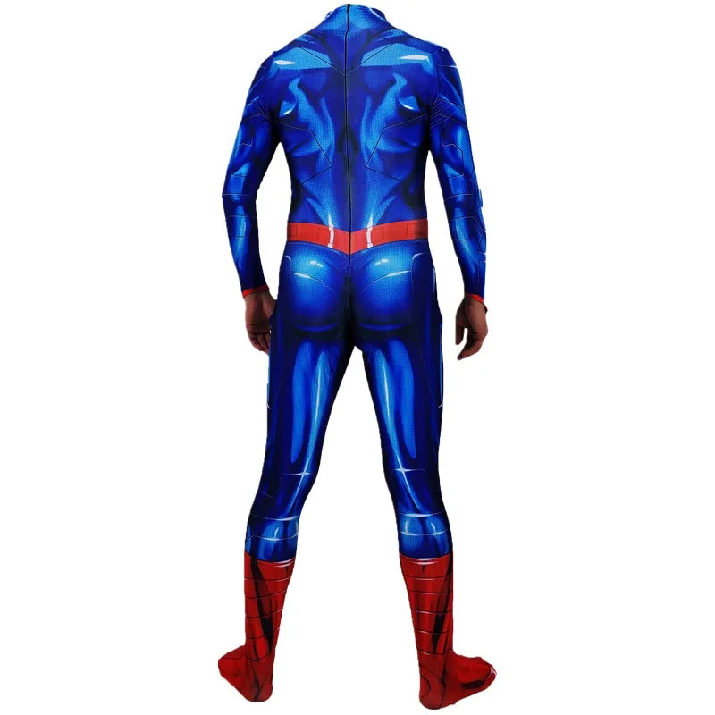 Superman Bodysuit with Cape for Kids & Adults