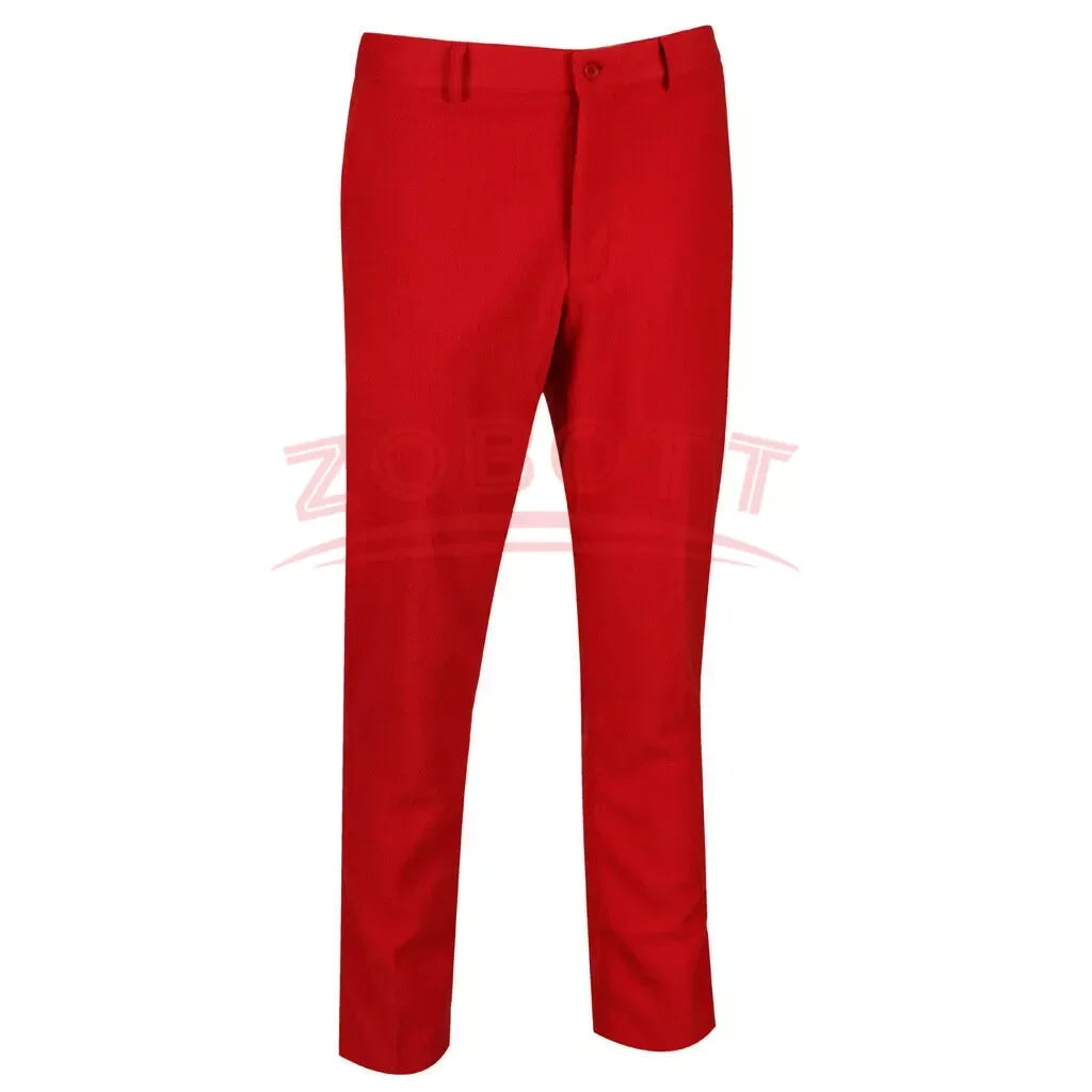 Joker Male Cosplay Costume Set with Mask & Wig