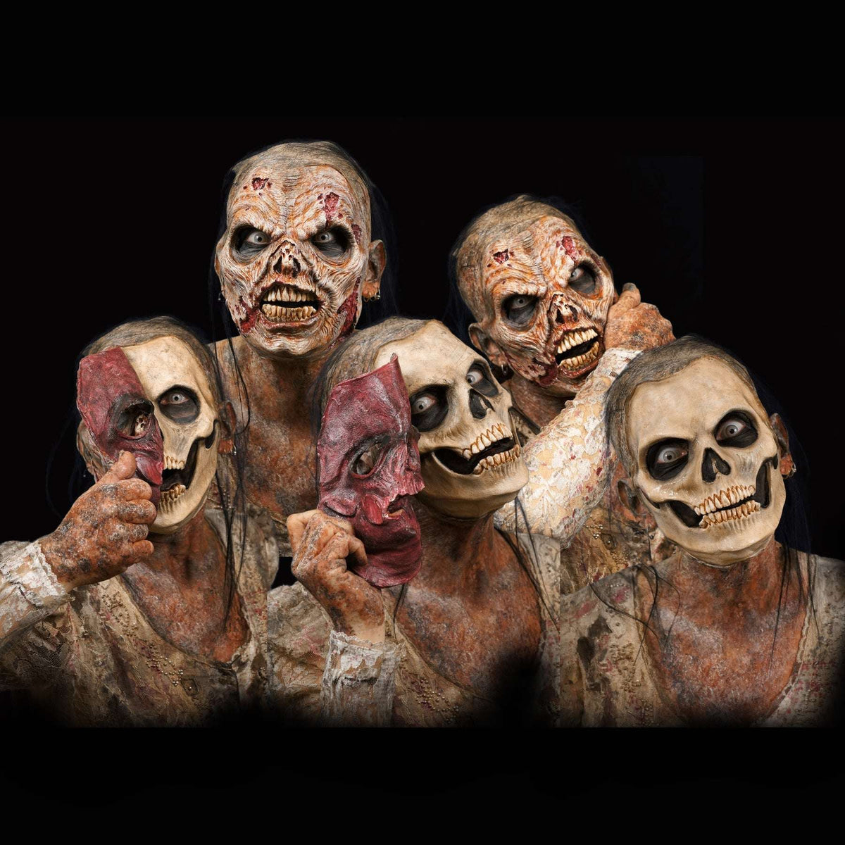 FX Faces Magnetic Rip-Off Zombie Skull Prosthetic Set