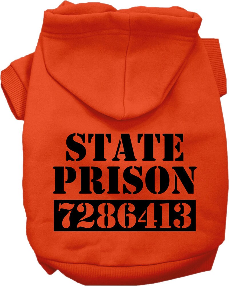 Inmate Halloween Pet Costume Hoodie