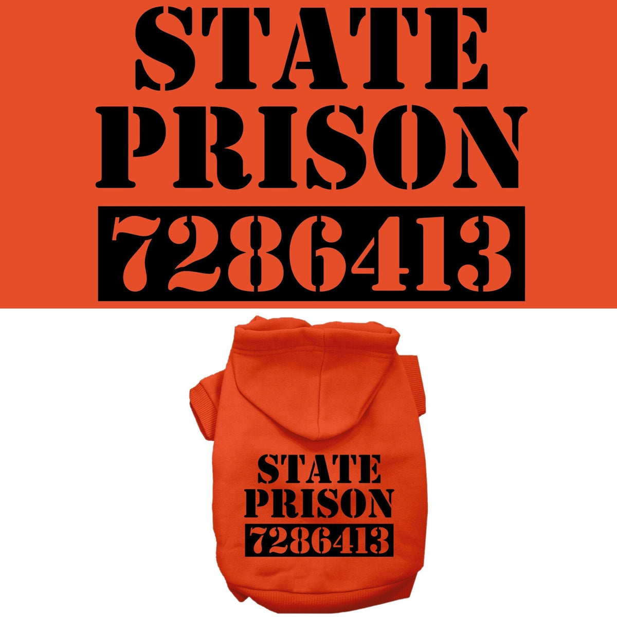 Inmate Halloween Pet Costume Hoodie