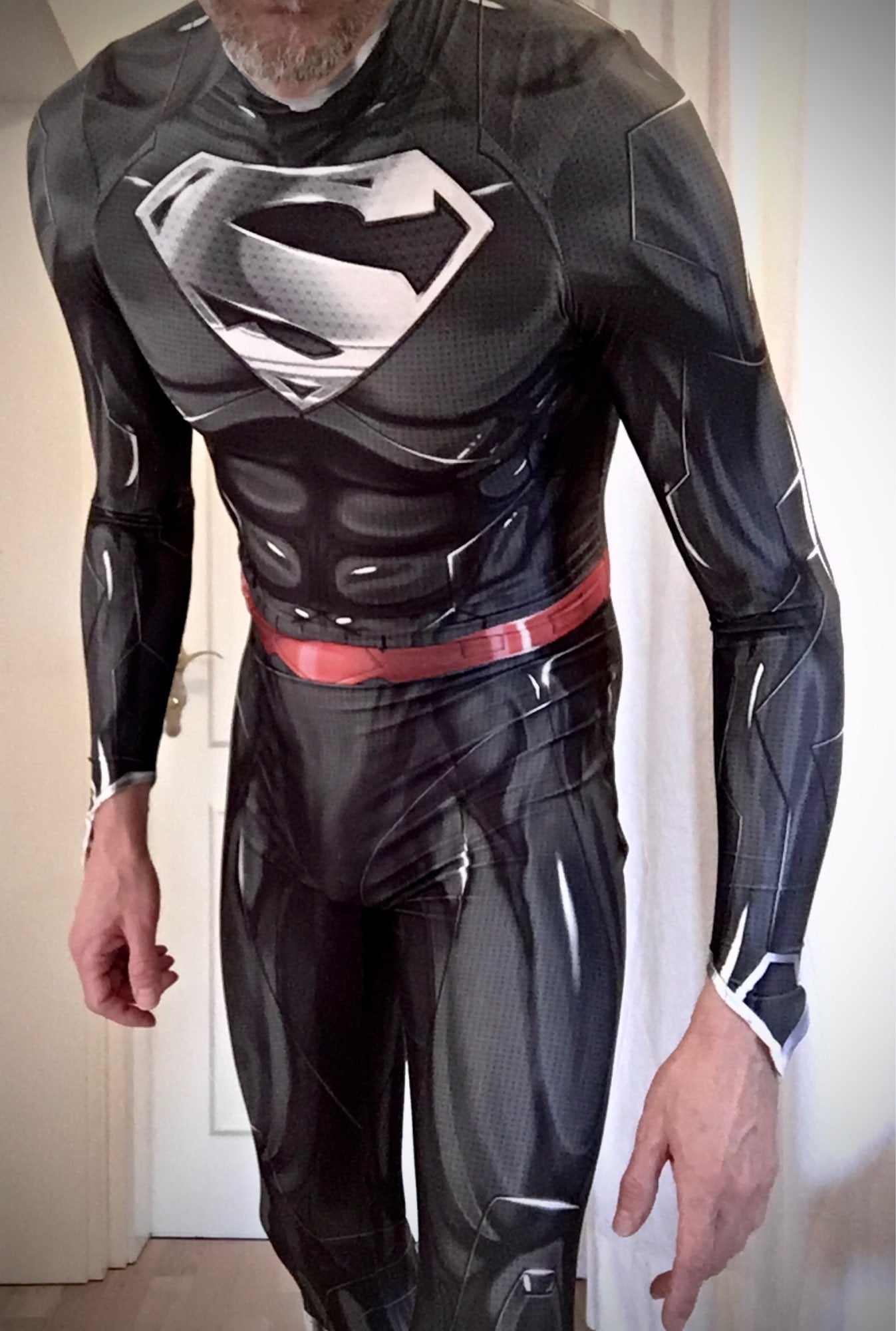 Halloween Black Superhero Cosplay Costume Bodysuit