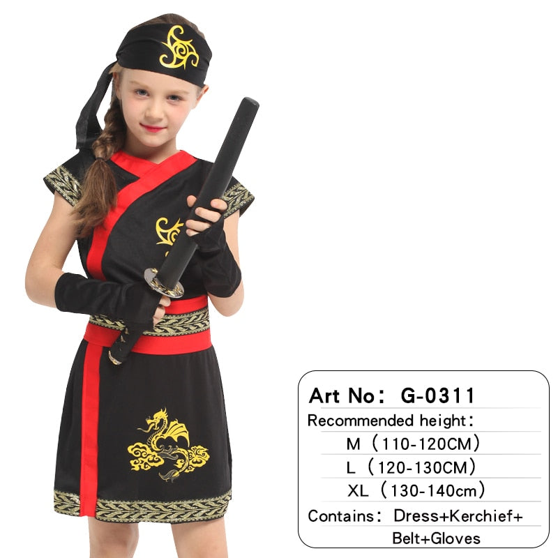 Ninja Party Warrior Halloween Costumes