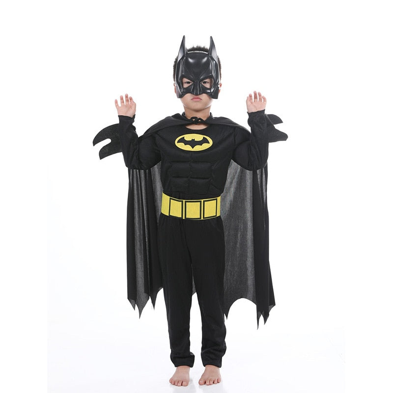 Halloween Batman Costume With Mask For Kids