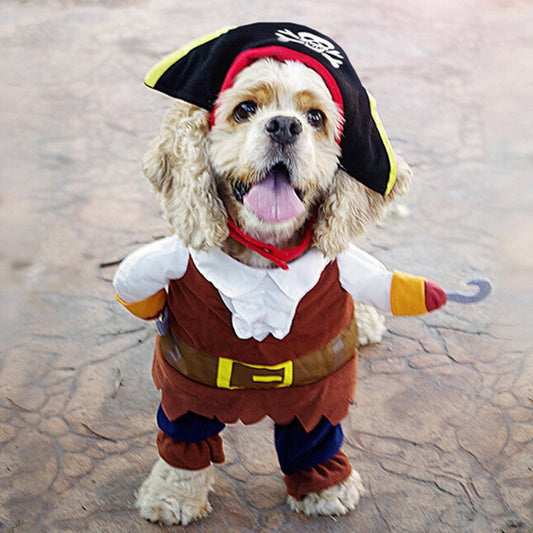 Funny Halloween Pet Dog Pirate Costumes for adults