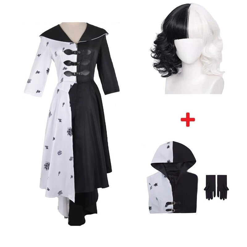 Cruella De Vil Costume For Halloweeen