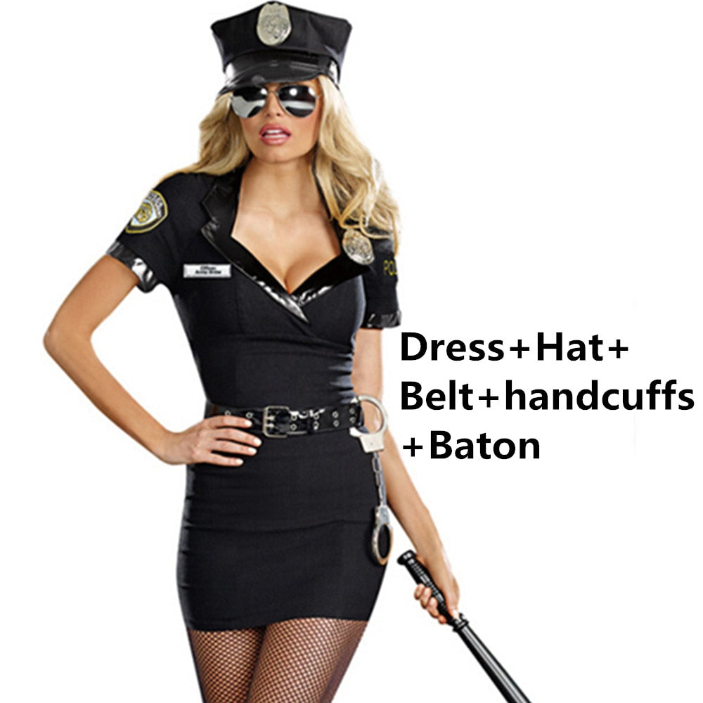 Sexy Cop Officer Costume For Halloween