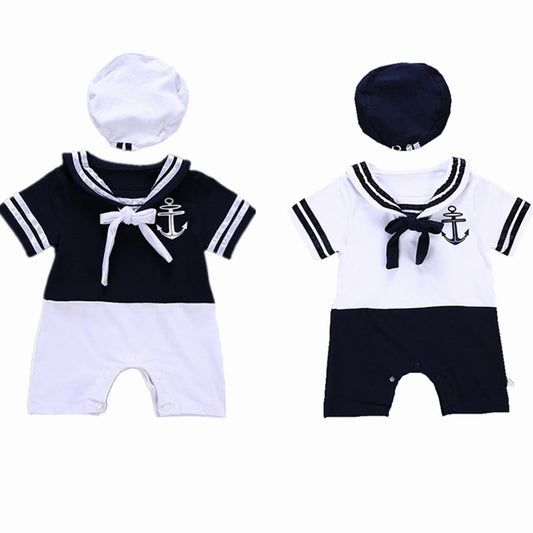 Halloween Baby Boys Short Sleeve Sailor Outfit for kids