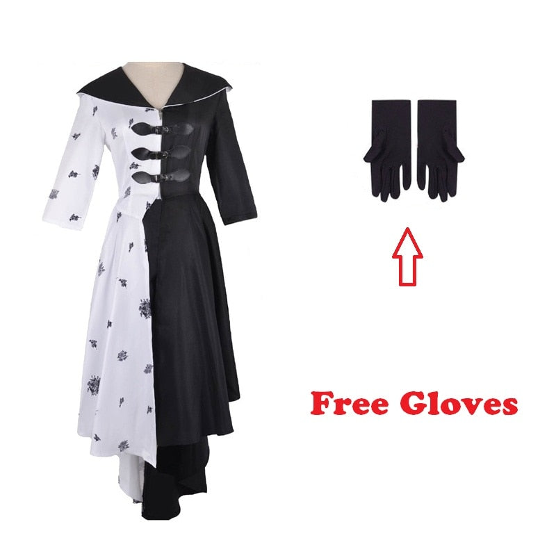 Cruella De Vil Costume For Halloweeen