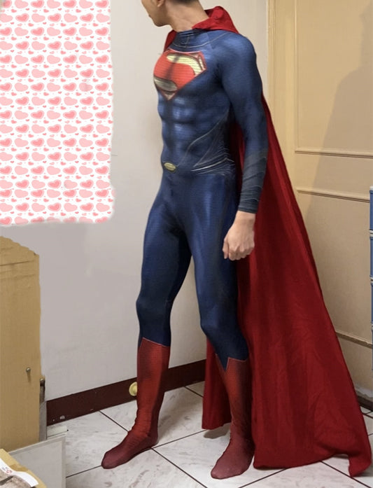 Adults Kids The Man of Steel Superman Super Man Costume