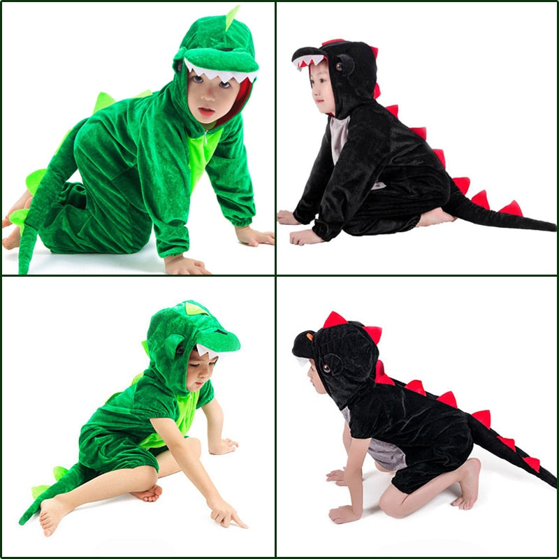 Children's Green Dinosaur Party Suit