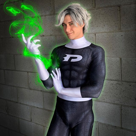 Danny Phantom Cosplay Halloween Bodysuit for adults