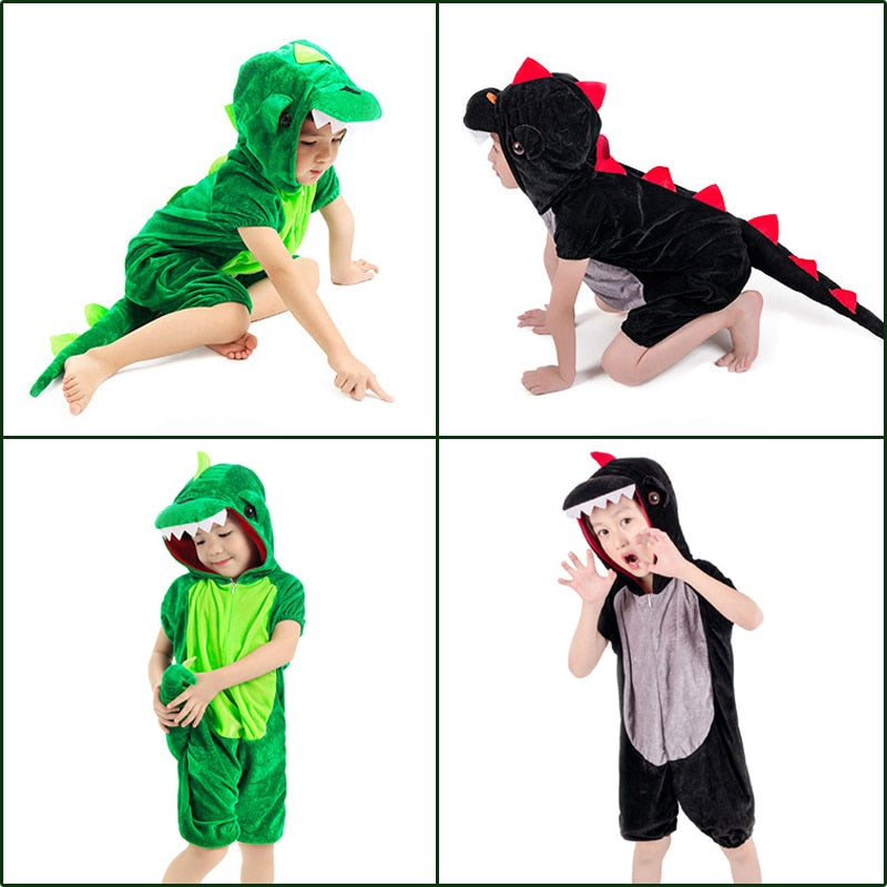 Children's Green Dinosaur Party Suit