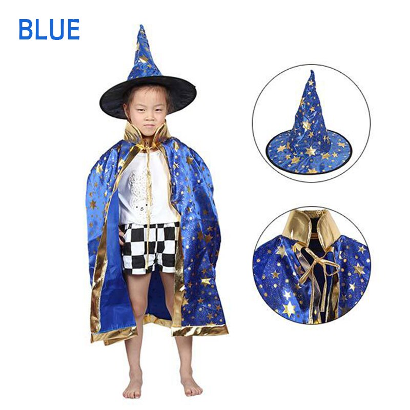 Halloween Magician Costume With Hat For Kids