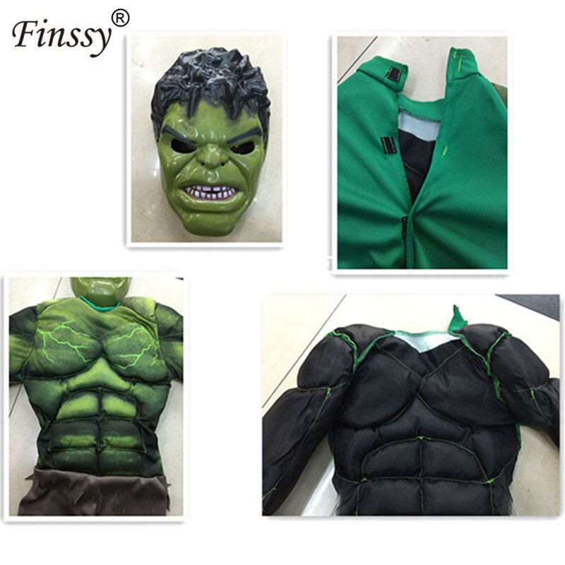 Halloween Green Hulking Costume with Mask