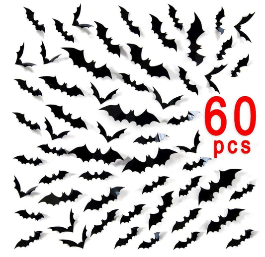 3D Wall Bat Stickers For Halloween