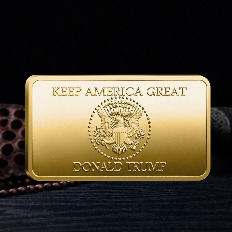 US Donald Trump Commemorative Gold Bar