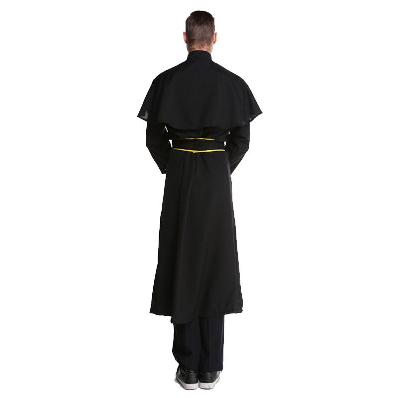 Adult Halloween Jesus Priest Cross Suit