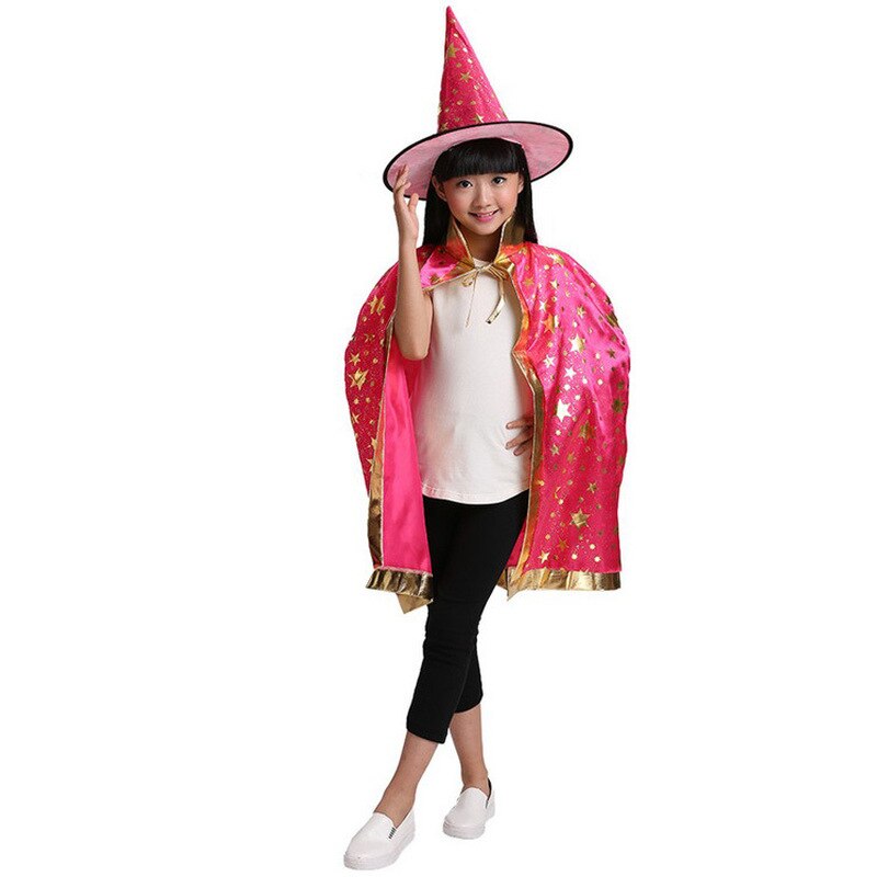 Halloween Magician Costume With Hat For Kids