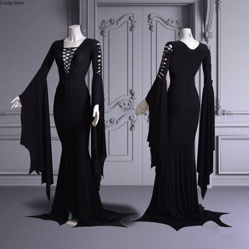Witch Lace Up Halloween Gown For Women