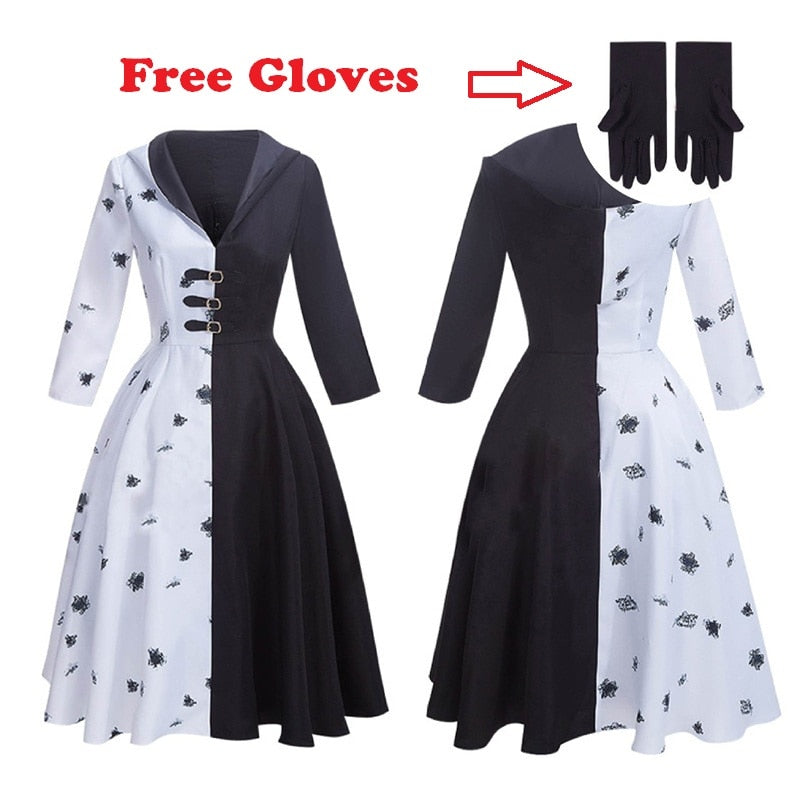 Cruella De Vil Costume For Halloweeen
