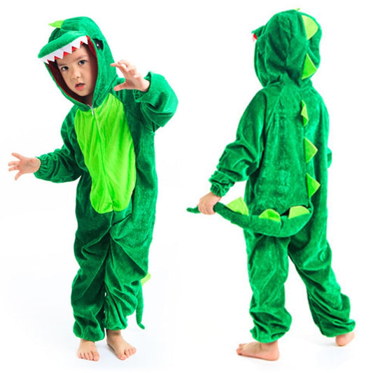 Children's Green Dinosaur Party Suit