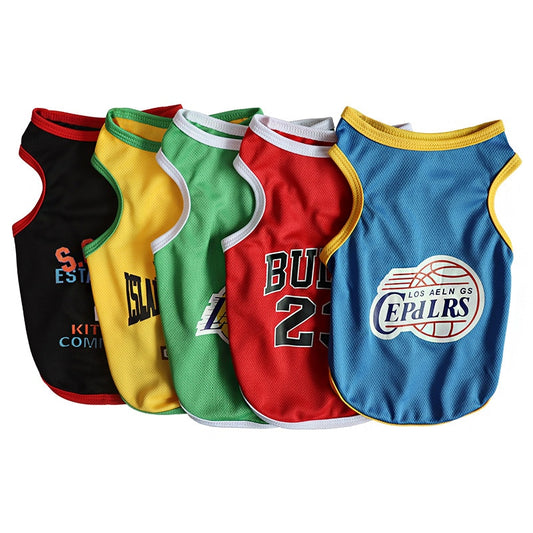 Halloween Summer Dog Breathable Basketball Jersey Clothes accessory