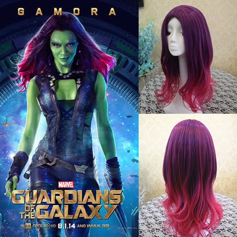 Guardians of the Galaxy Gamora Cosplay Wig