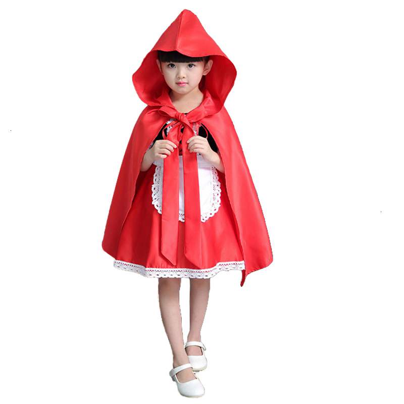 Red Riding Hooded Costume For Kids
