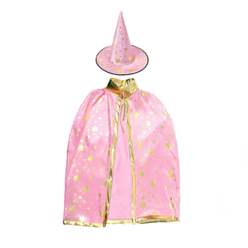 Halloween Magician Costume With Hat For Kids