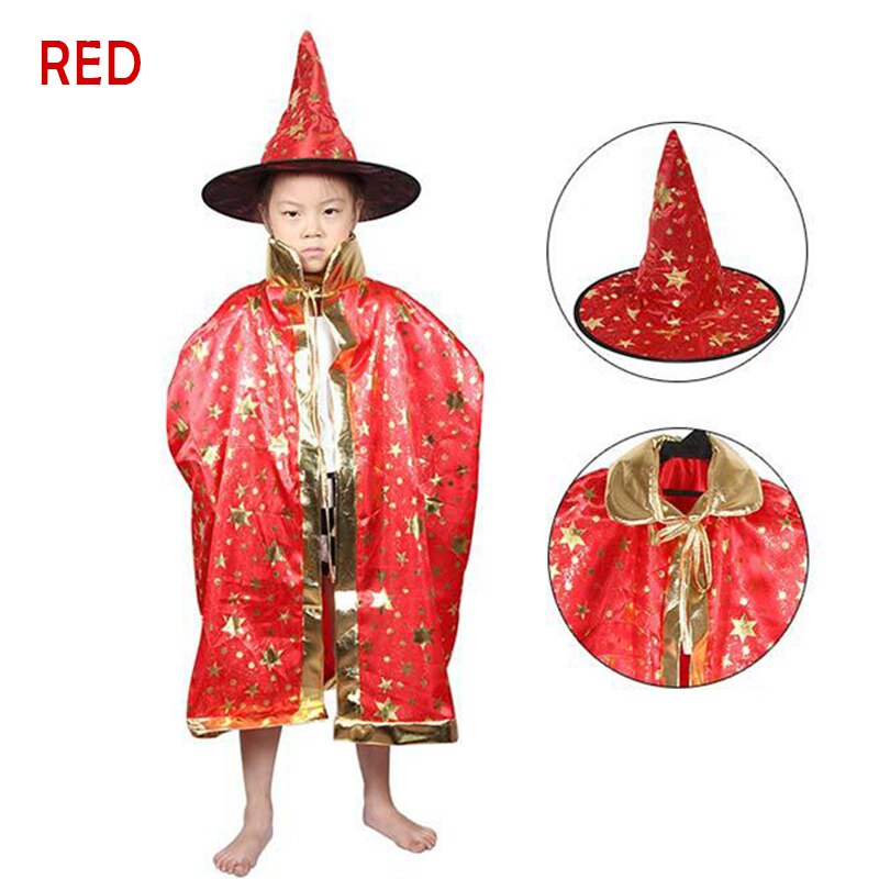 Halloween Magician Costume With Hat For Kids
