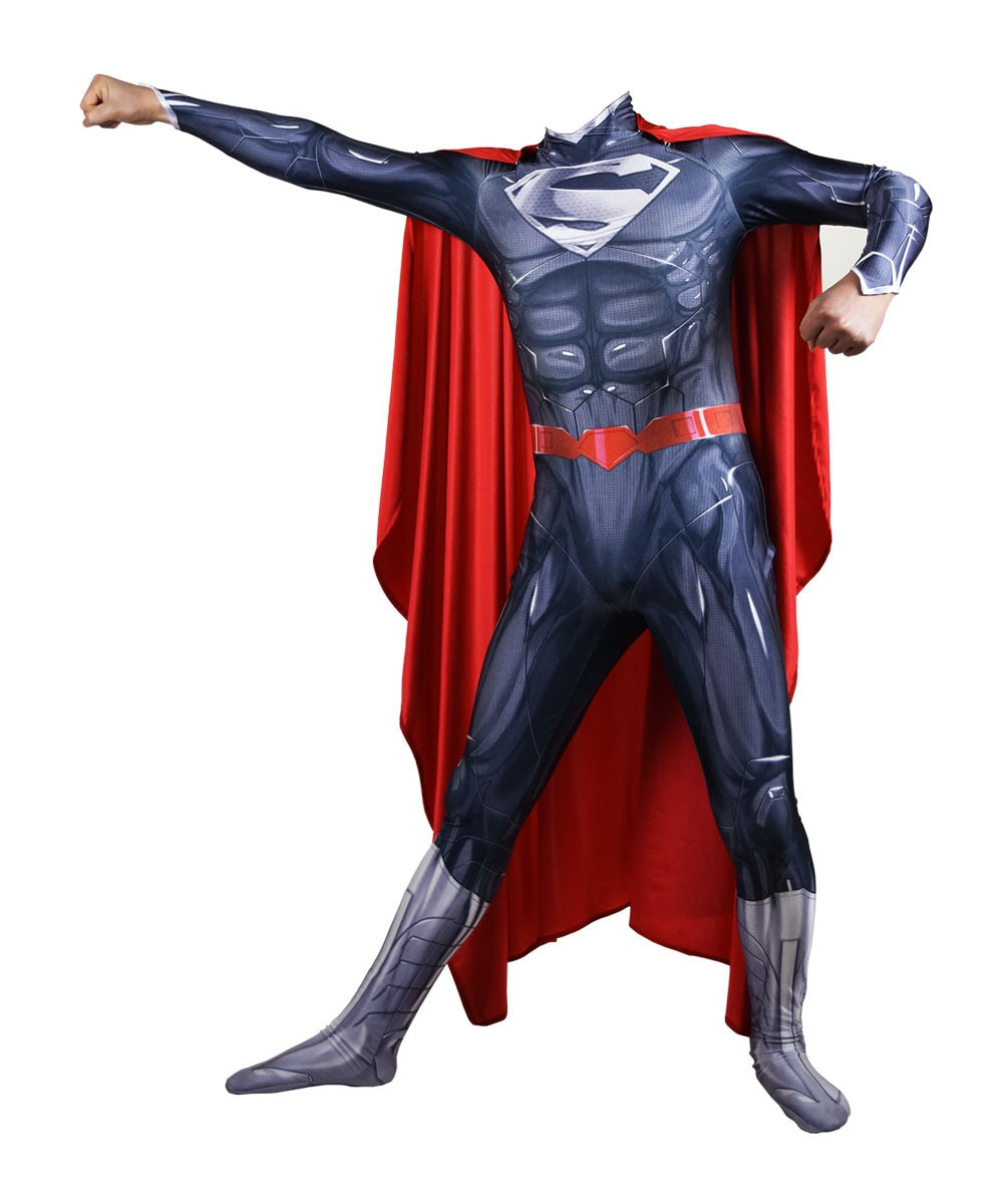 Halloween Black Superhero Cosplay Costume Bodysuit