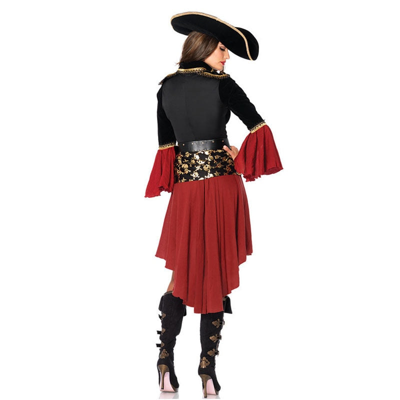 Female Caribbean Pirates Captain Costume