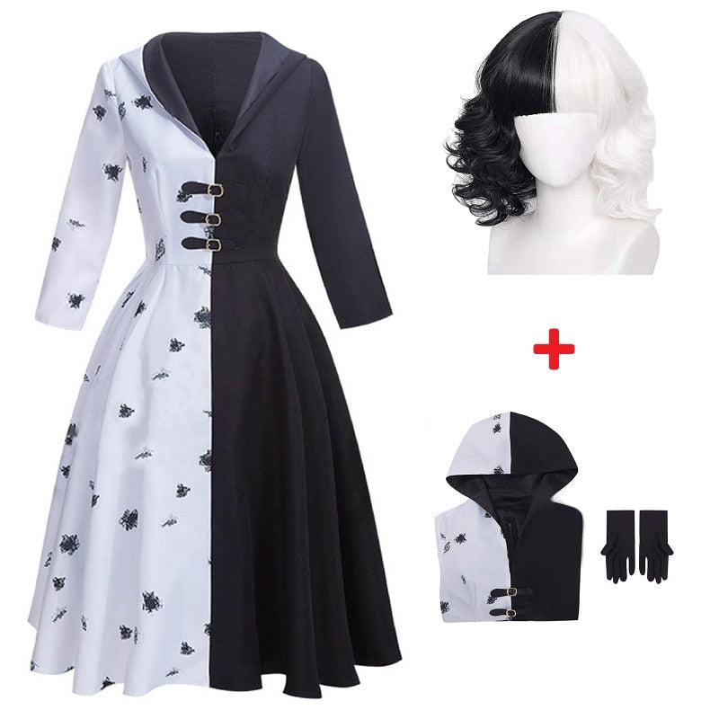 Cruella De Vil Costume For Halloweeen