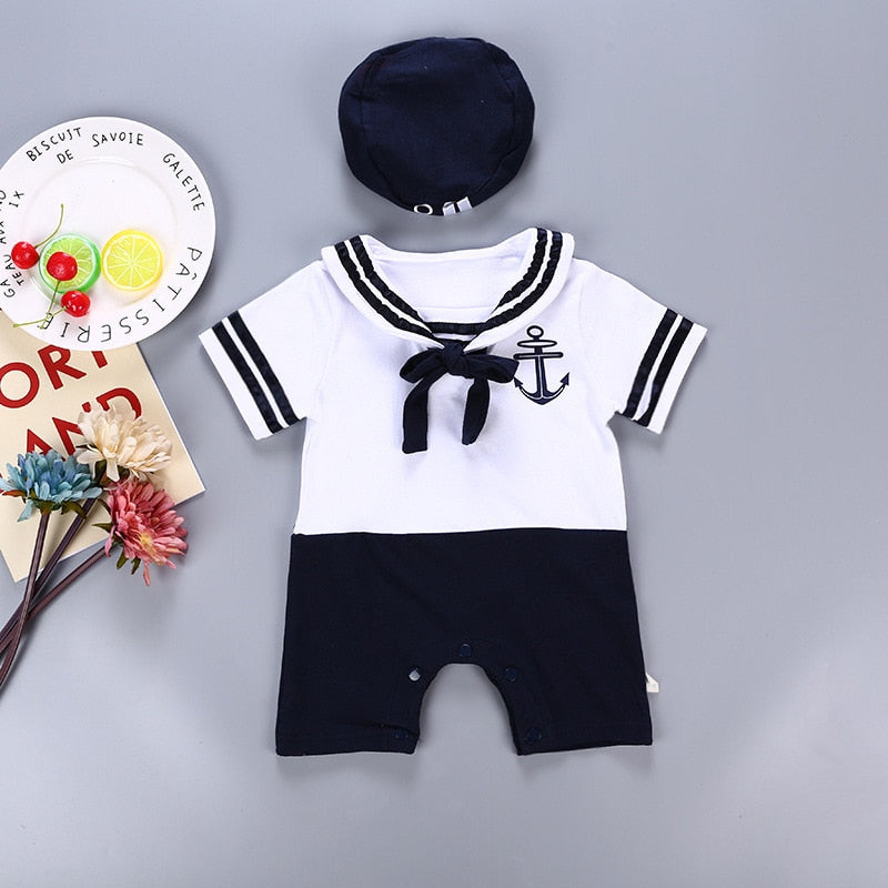 Baby Boys Short Sleeve Sailor Outfit