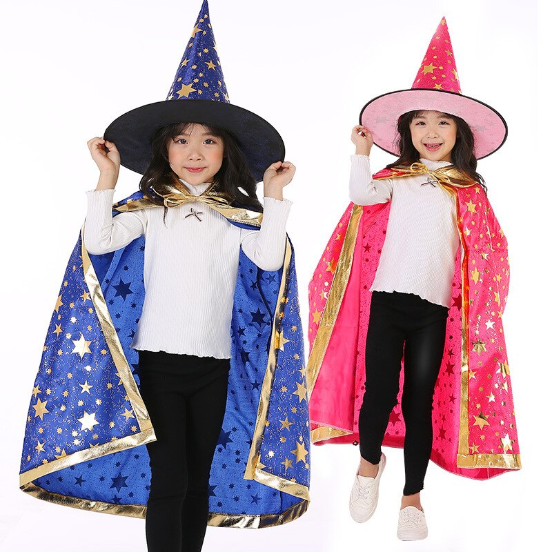 Halloween Magician Costume With Hat For Kids