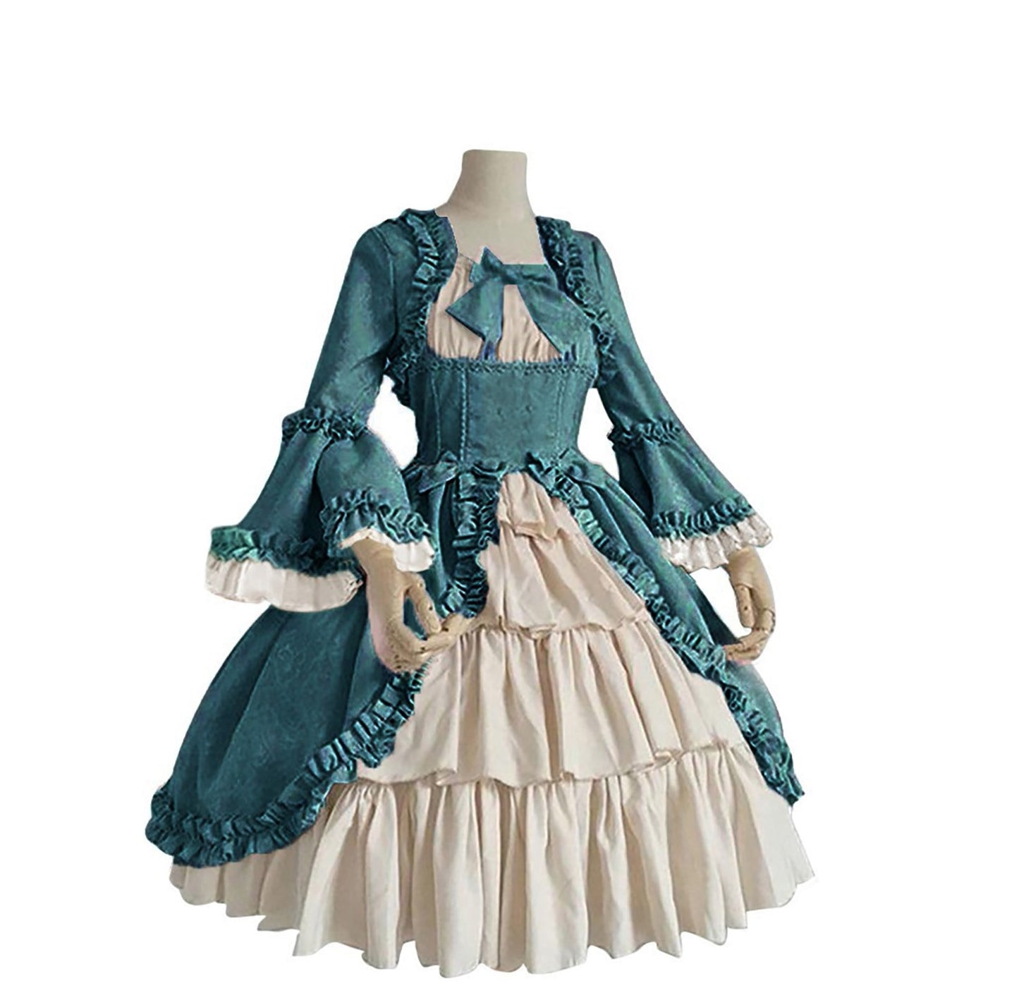 Tight Waist Bowknot Women Elegant Costume
