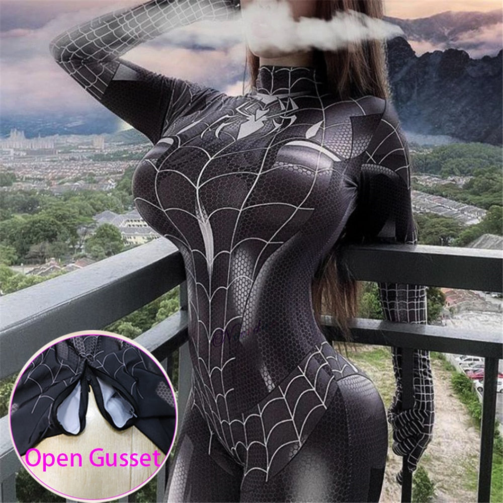Sexy Black Cat Superhero Cosplay Costume