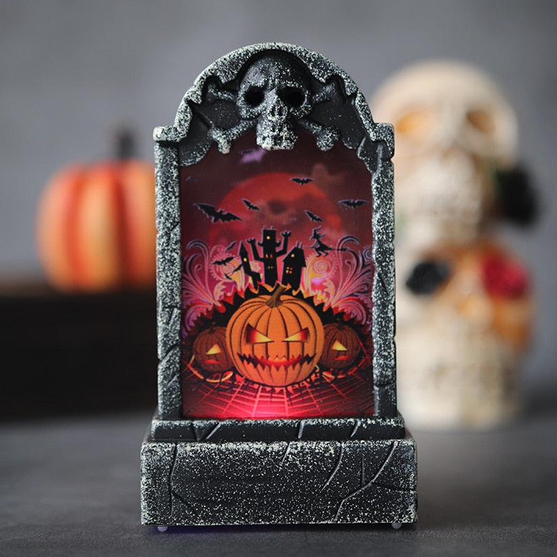 Halloween Tombstone Lamp Decoration