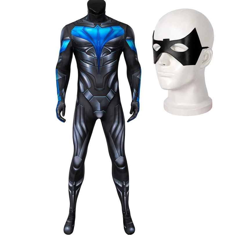 Masquerade Cool Bodysuit With Eye Mask For Halloween