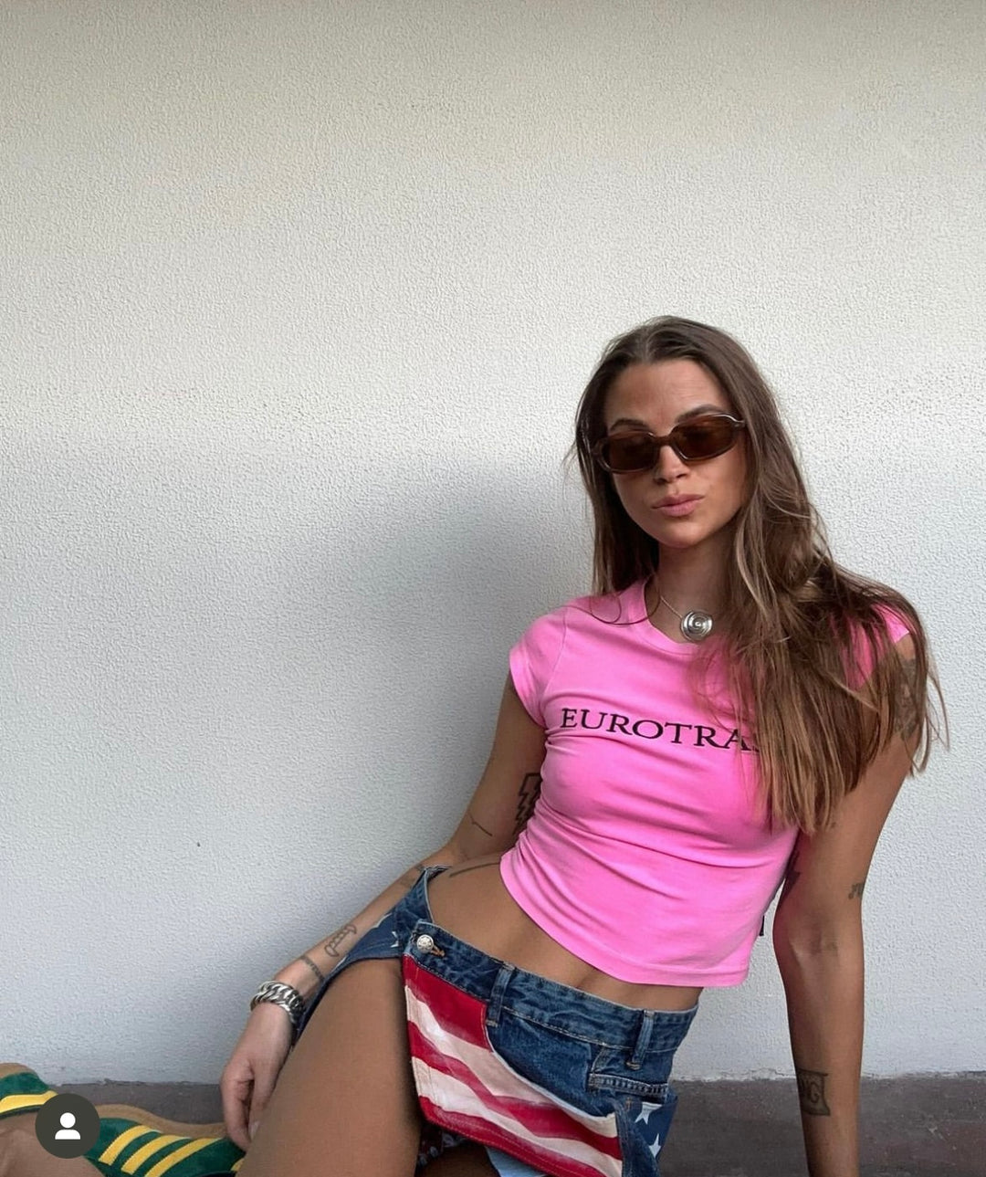 Halloween Fluorescent Barbie Print American-Style Retro Tight Short Sleeve accessory