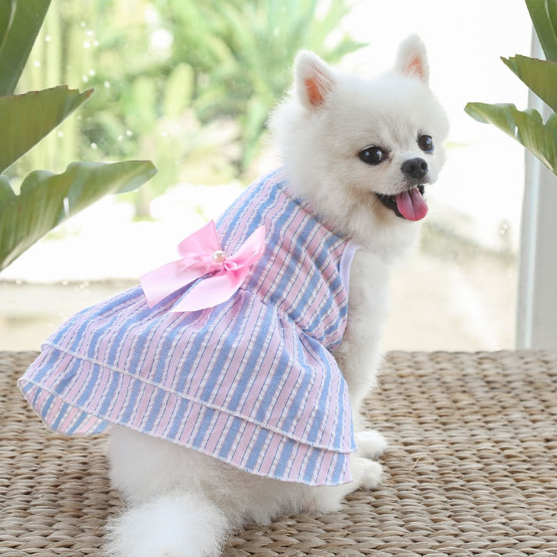 Dog Princess Dresses Puppy Bow