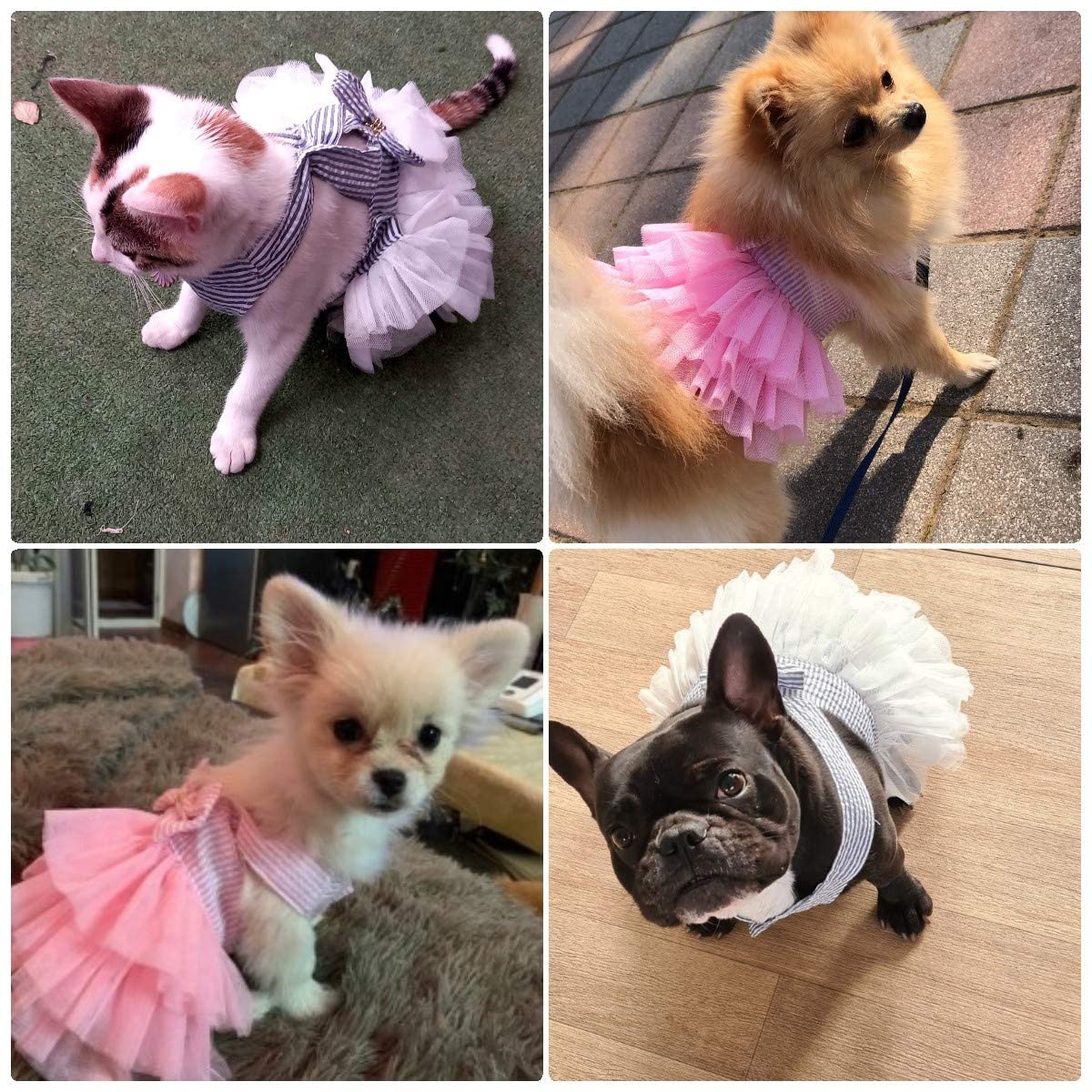 Dog Princess Dresses Puppy Bow