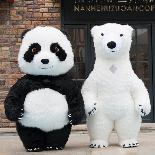 Halloween Cute Giant Panda Inflatable Costume for adults