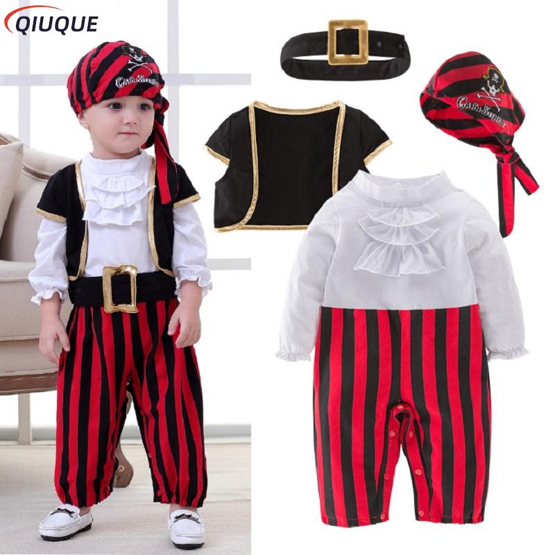 Halloween Pirate Captain Cosplay Baby Costume for toddlers