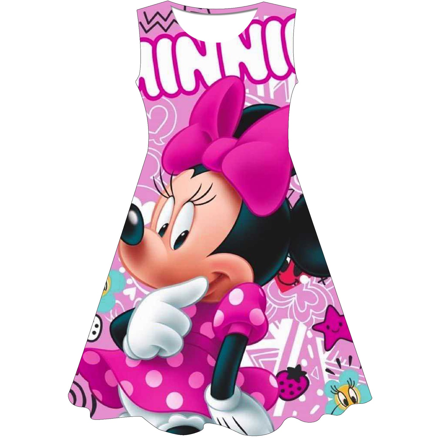Cute Minnie Mouse Dress for Girls