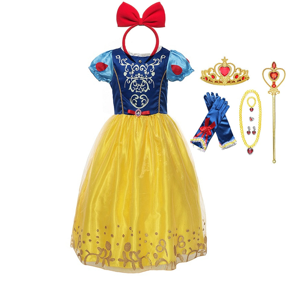 Princess Snow White Dress for Girl